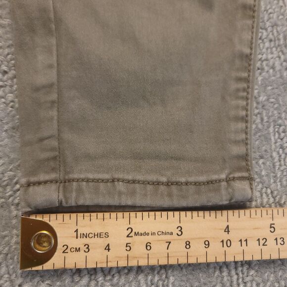 American Eagle AE Womens 6 Short Super Stretch Cargo Super Hi-Rise Jegging Khaki - Picture 9 of 11